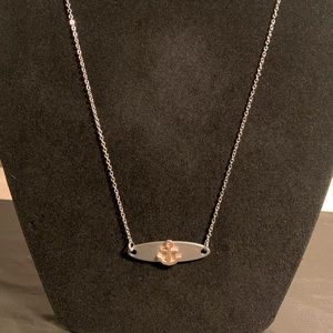 Silver necklace with anchor pendant